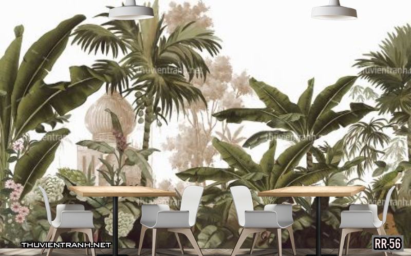 Tranh dán tường rừng xanh nhiệt đới Tropical RR-56 - Tranh tường chất lượng cao